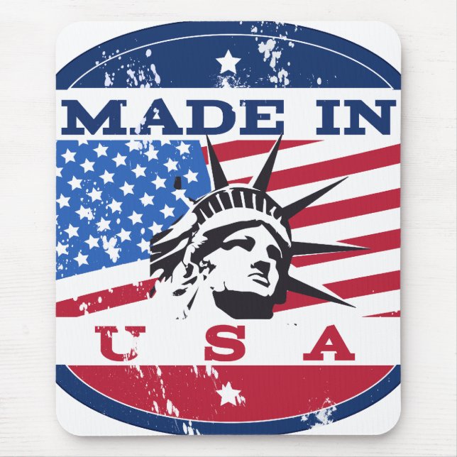 Made In USA Badge Mouse Pad (Front)