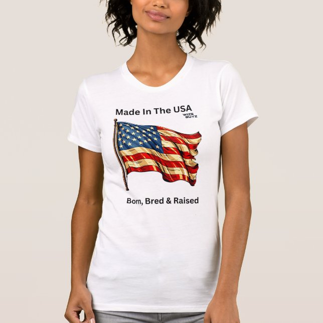 Made In USA Patriotic T-Shirt w/Declaration  (Front)