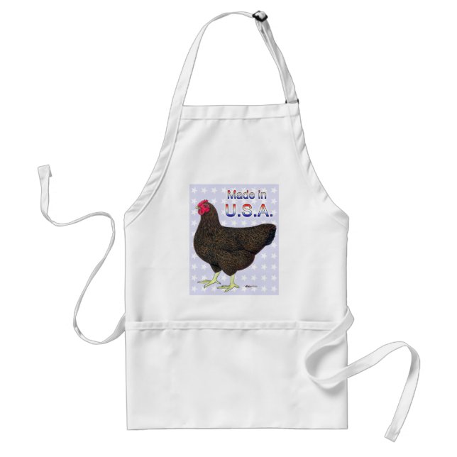 Made In USA Rock Hen Standard Apron (Front)