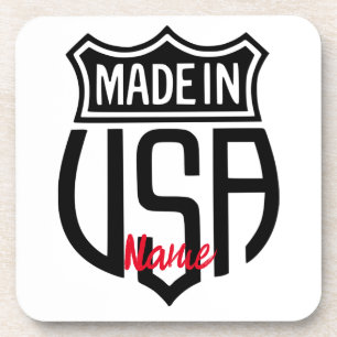 Made in USA Sign Thunder_Cove Coaster