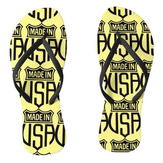 Made in USA Sign Thunder_Cove Jandals (Footbed)