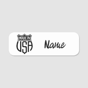 Made in USA Sign Thunder_Cove Name Tag