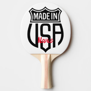 Made in USA Sign Thunder_Cove Ping Pong Paddle