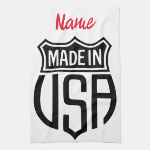 Made in USA Sign Thunder_Cove Tea Towel