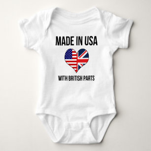 Made In USA With British Parts Baby Bodysuit