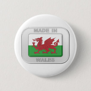 Made in Wales 6 Cm Round Badge