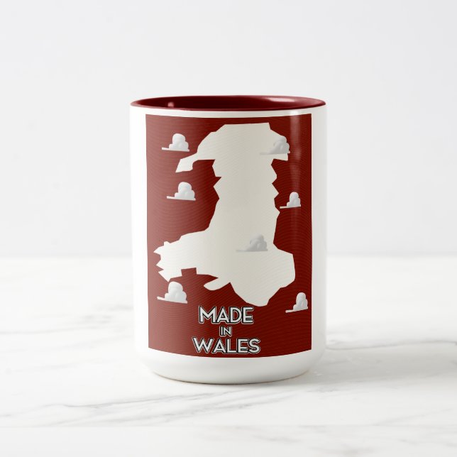 Made in Wales Two-Tone Coffee Mug (Center)