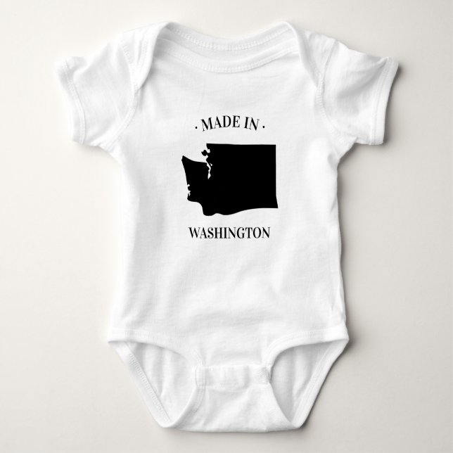 Made in Washington WA Baby Bodysuit (Front)