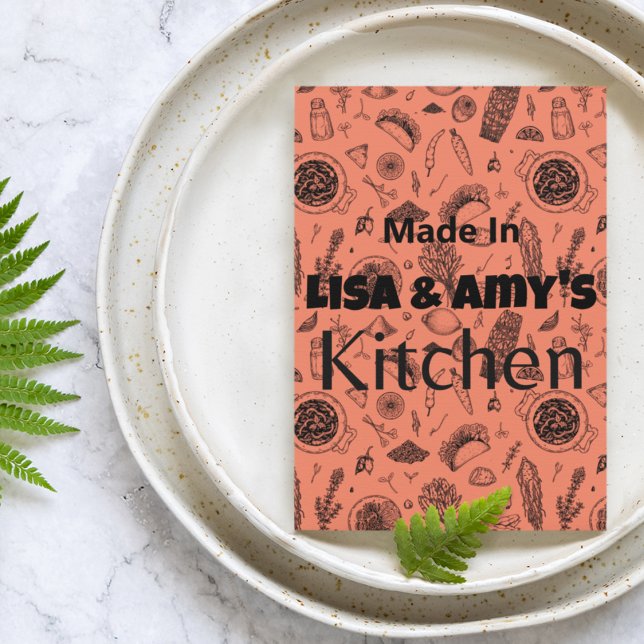 Made In [Your Name] Kitchen Recipe Card Any Colour (Creator Uploaded)