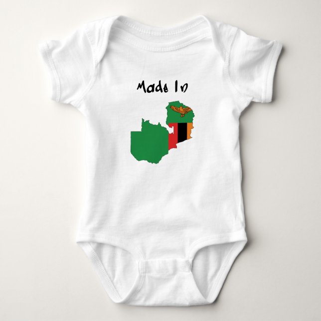 Made in Zambia baby bodysuit (Front)