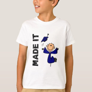 MADE IT Stick Figure Graduation T-Shirt