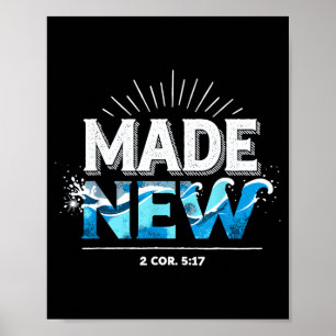 Made New Baptized Baptism  Poster