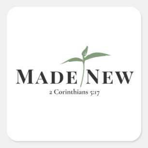 Made New Christian Sticker 2 Corinthians 5:17