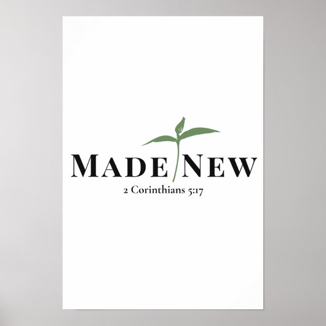 Made New Christian Wall Art | 2 Corinthians 5:17 (Front)
