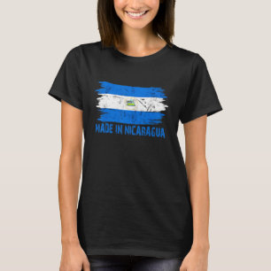 Made Nicaragua Flag Nicaraguan Proud In Nicaraguen T-Shirt