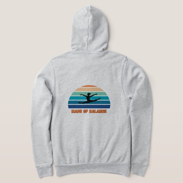 Made of Balance – Minimal Statement T-Shirt Hoodie (Laydown Back)