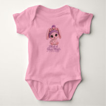 Made Of Pure Magic Cute Baby Bunny Pink Bodysuit