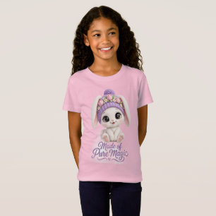 Made Of Pure Magic Cute Baby Bunny Pink Bodysuit