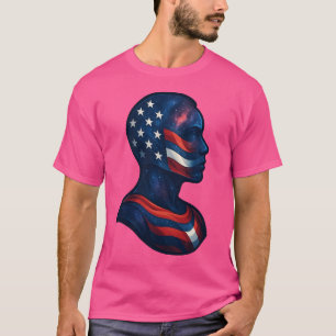 "Made of Stars & Stripes" – Celestial American T-Shirt
