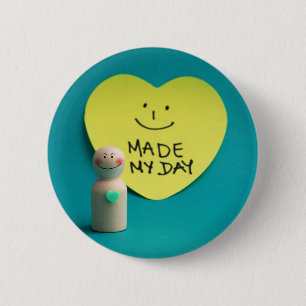 Made on the day 6 cm round badge