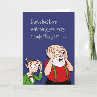 Made Santa's Naughty List Holiday Card