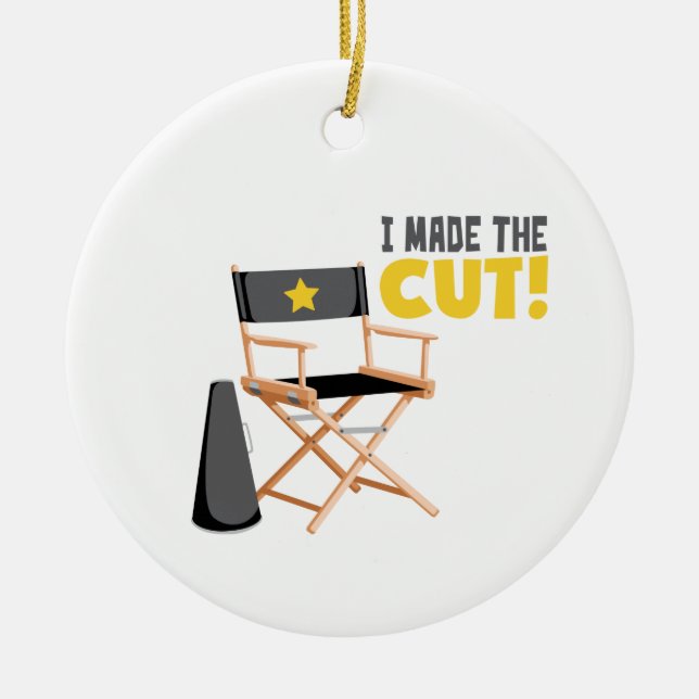 Made The Cut Ceramic Tree Decoration (Front)