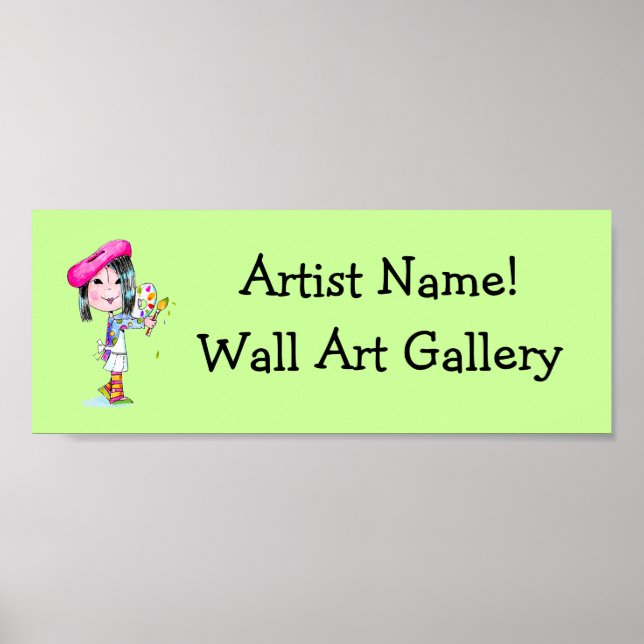 Made-to-order Art Gallery sign (Front)