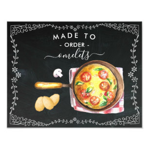 Made to Order Omelettes Chalkboard Sign