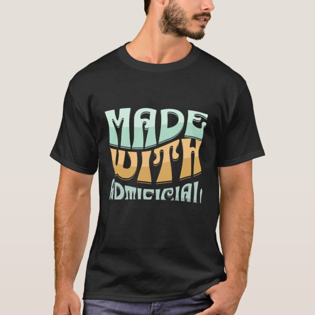 Made With Artificial Intelligence AI Back Print Te T-Shirt (Front)