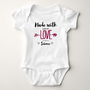 Made With Lots of Love & A Little Science IVF Baby Bodysuit