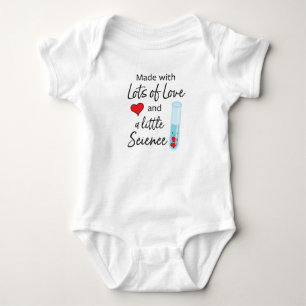 Made with Lots of Love and a little Science Blue Baby Bodysuit