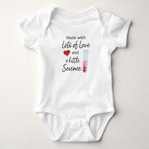 Made with Lots of Love and a little Science Pink Baby Bodysuit