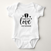 Made with Love and Letrozole IUI Baby Bodysuit