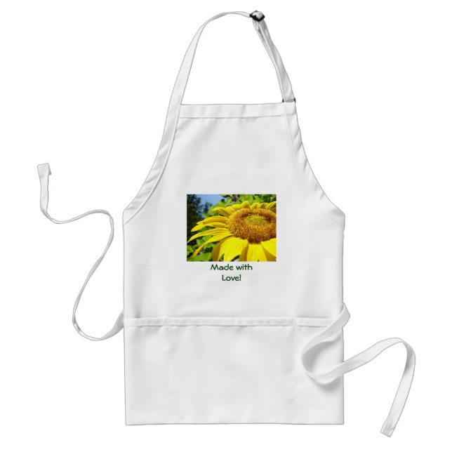Made with Love! apron Summer Yellow Sunflower (Front)