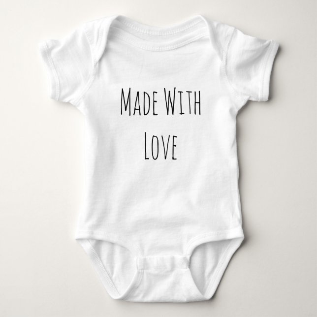 Made With Love Baby Bodysuit (Front)