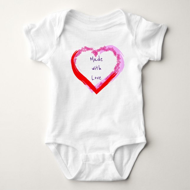 Made with Love Baby Bodysuit (Front)
