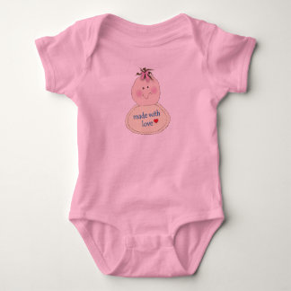 Made With Love Baby Girl Baby Bodysuit