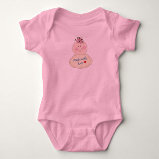 Made With Love Baby Girl Bodysuit