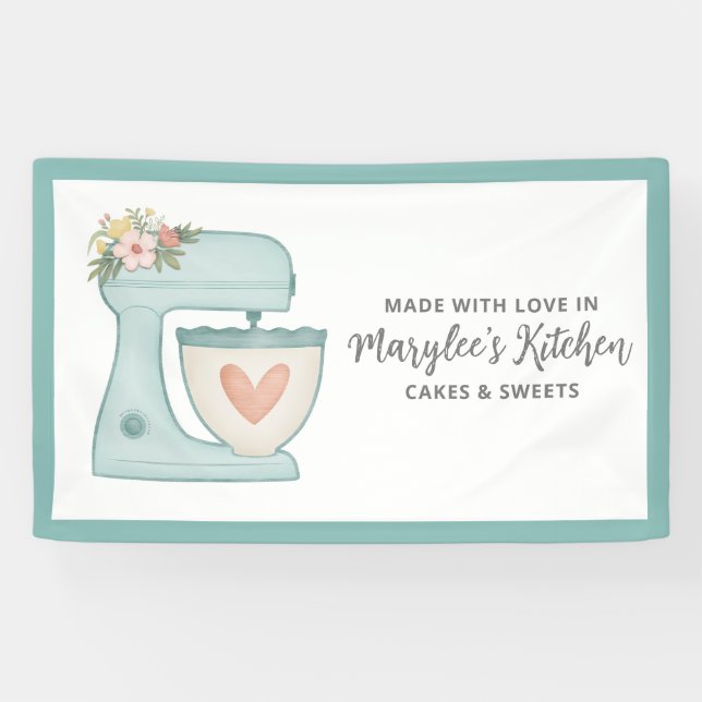 Made With Love Bakery Pastry Chef Banner (Horizontal)