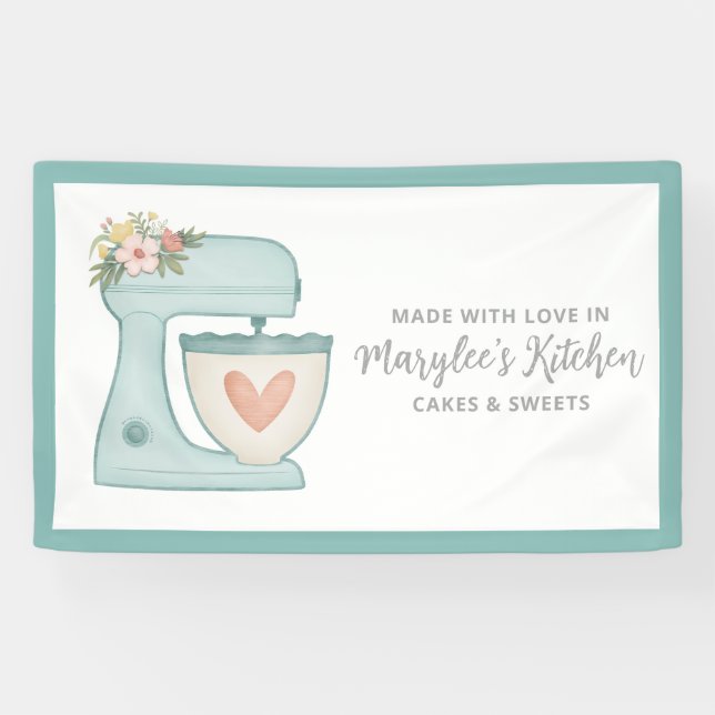 Made With Love Bakery Pastry Chef Banner (Horizontal)