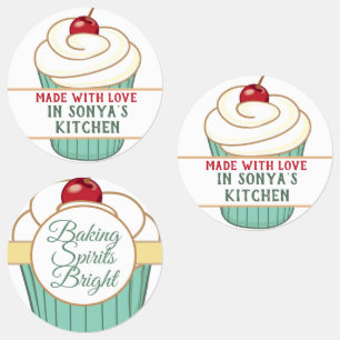 Made With Love Cupcake Personalised