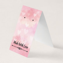 Made With Love Fold Over Earring Card