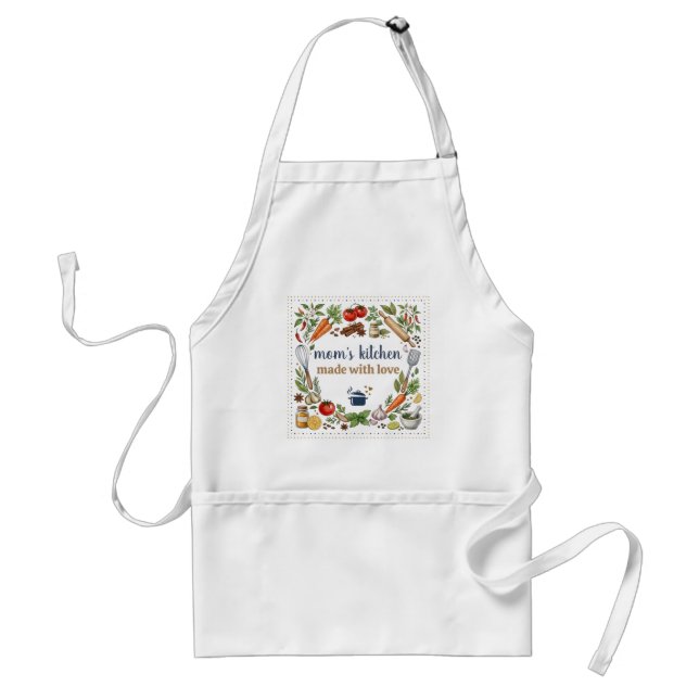 Made with Love for Mum's Kitchen Gift Standard Apron (Front)