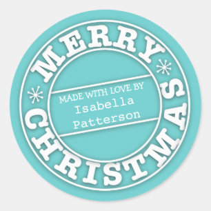 Made with Love From Merry Christmas Sticker