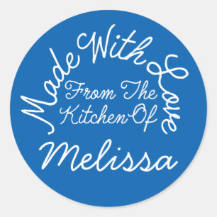 Made With Love From The Kitchen Of Classic Round Sticker