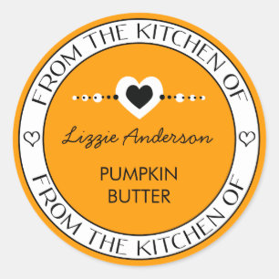 Made with Love From the Kitchen of Label   Orange