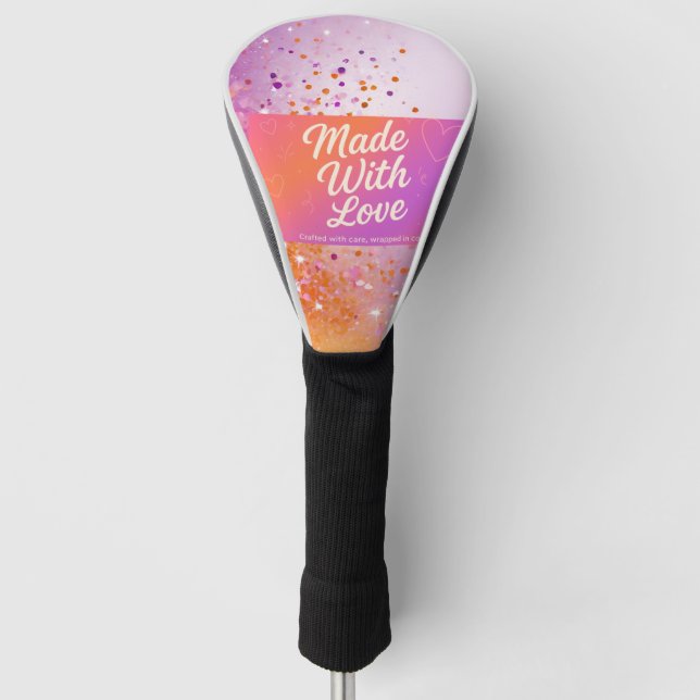 Made With Love Golf Glove Head Cover (Front)