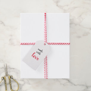 Made with Love Handmade Present Gift Tag