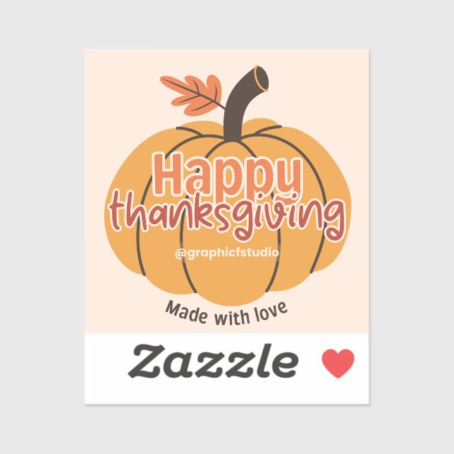 Made with Love Happy Thanksgiving (Sheet)