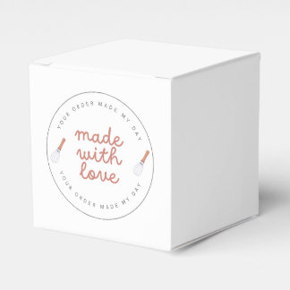 Made with love home bakery business favour box